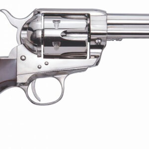 Cimarron PPP45N Pistolero  45 Colt (LC) 6 Shot, 4.75" Nickel-Plated Steel Barrel, Cylinder & Frame, Wide Front Sight, Smooth Walnut Grip