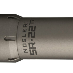 Nosler 90628 SR-22TI  22 Cal 1.74"D Gray Finish Made of Titanium with 1/2" 28 tpi Thread Pattern