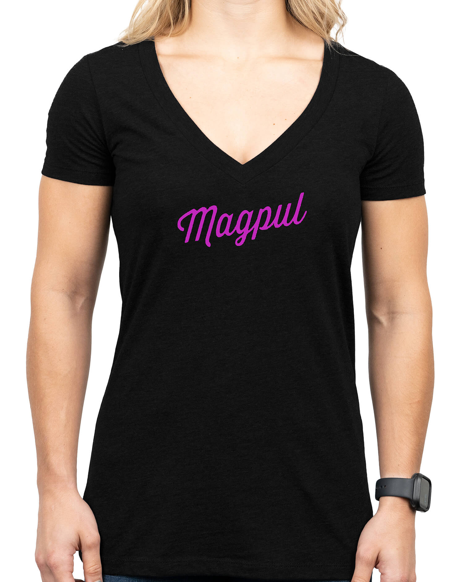 Magpul MAG1336-001-XL Rover Script Women's Black Cotton/Polyester Short Sleeve XL