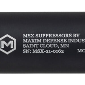 Maxim Defense MXM48351 DRF  22 Cal (Rimfire), 5.90" Black Titanium/Aluminum, 1/2"-28 tpi Direct Thread Mount