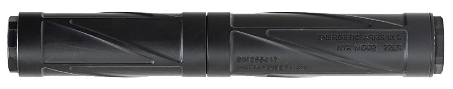 Energetic Armament EA03 NYX Mod 2 Suppressors 22LR 1/2x28 Black Cerakote