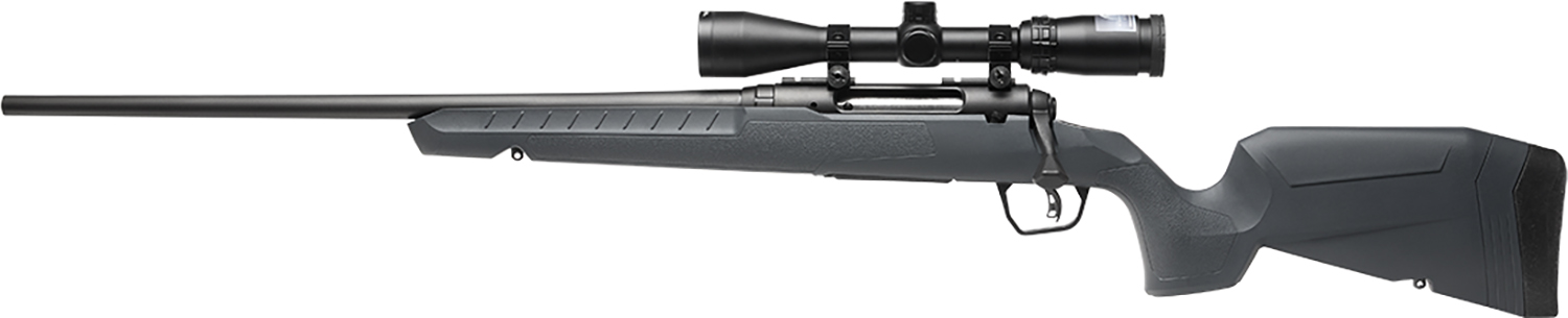 Savage Arms 32207 Axis 2 XP Combo 6.5 Creedmoor 4+1 22" Black Sporter Barrel, Black Drilled & Tapped Steel Receiver, Fixed Gray Synthetic Stock, Left Hand, Boresighted 3-9x40