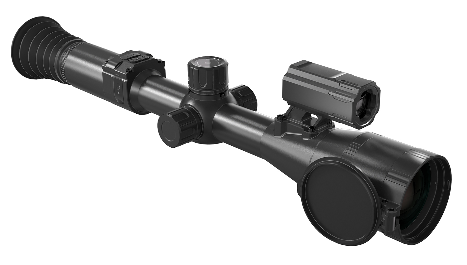 PARD PA450/LRF Pantera 480 LRF Thermal Black 3.3x50mm Multi Reticle, Digital 2x/4x/6x/8x Zoom 640x480, 12 Microns, 50 Hz Resolution