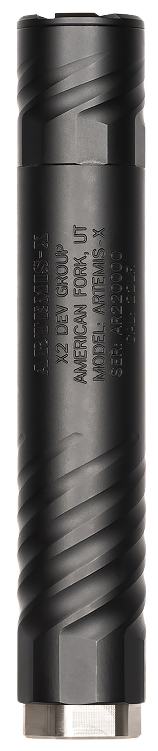 JACOB GREY FIREARMS JG22SV1 Artemis X 22LR 1.15" 6AL-4v Titanium Baffles/ 7075-T6 Aluminum Body 1/2"x28 tpi