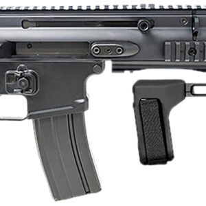 FN 38101882 SCAR 15P 5.56x45mm 30+1 7.50" Black Steel Barrel, Black Anodized Picatinny Rail Aluminum Receiver, SB Tactical Brace, Ambidextrous