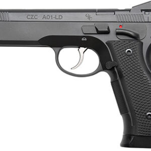 Cz Custom Shop 96336 A01-LD  9mm Luger 19+1 5" Match Grade Bull Barrel, Black Optic Cut/Serrated Steel Slide, Black Polycoat Steel Frame w/Beavertail, Black G10 Grip, Long Dustcover