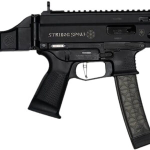 Global Ordnance LLC 850003223117 Grand Power Stribog SP9A3 9mm Luger 30+1 Black SB Tactical Brace