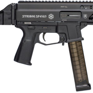 Global Ordnance LLC 197892004824 Grand Power Stribog SP45A3 45 ACP 8" Black SB Tactical Brace