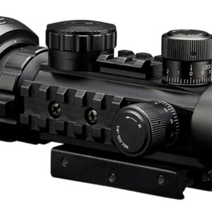 Konus 7170 KonusPro AS-34 Matte Black 2-6x28mm 34mm Tube Dual Illuminated Green/Red Engraved Mil-Dot Reticle Features Bubble Level