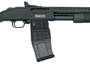 Mossberg 590M MAG-FED 12 Gauge Pump-Action Shotgun, 18.5" Barrel, 10+1 Rounds, Blued