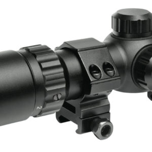 Truglo TG8514BC Tru-Brite 30 Hunter 1-4x 24mm Obj 92.6-23.03 ft @ 100 yds FOV 30mm Tube Black Finish Circle Duplex
