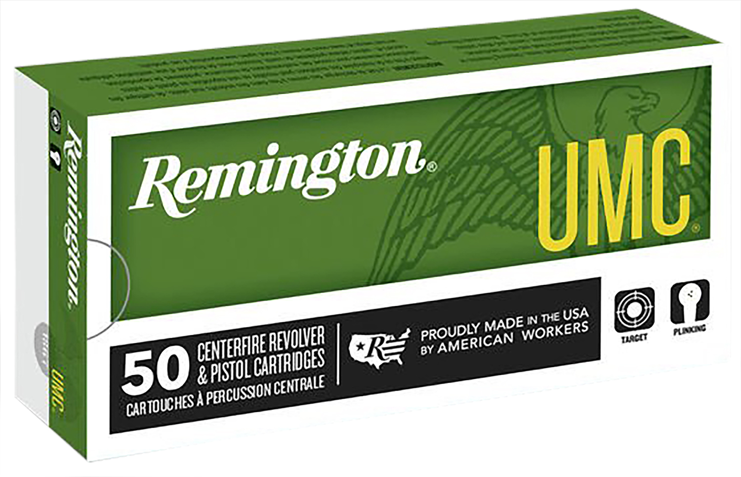 Remington Ammunition 23754 UMC  38Special+P 125gr Semi Jacketed Hollow Point 50 Per Box/10 Case