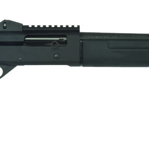 Mossberg SA-20 20 Gauge 20 in railed shotgun with black synthetic pistol grip and ghost ring/fiber optic sights