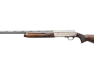 Browning A5 Ultimate 12 Gauge 26-inch barrel engraved satin nickel receiver walnut stock