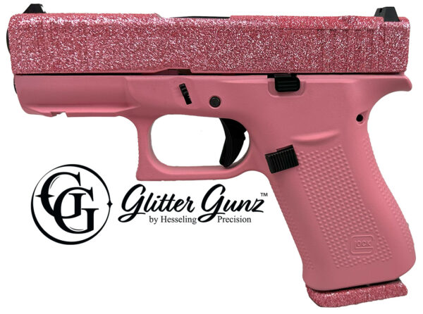 GLOCK 43X MOS 9MM 3.41 GLITTER GUNZ BUBBLE GUM
