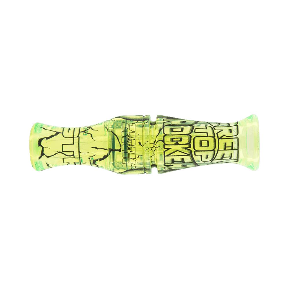 Zink Green Top Rocker Duck Mouth Call Interference Green