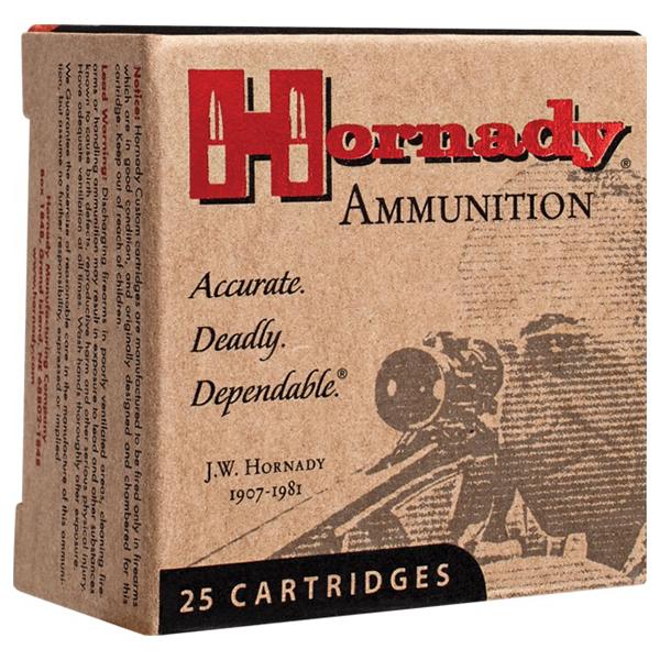 Hornady Custom Handgun Ammunition .25 ACP 35 gr XTP 900 fps 25/box