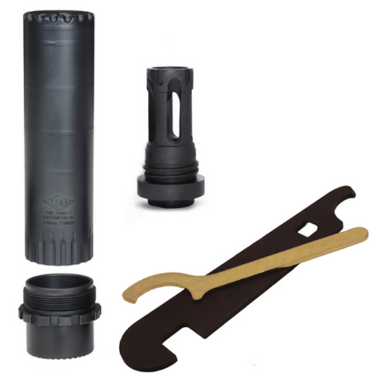 YHM TURBO T3 5.56MM SUPPRESSOR W/FLASH HIDER