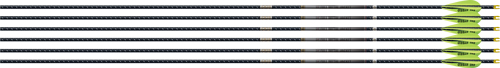 EASTON 4MM EMJ MATCH GRADE 340 - 6-PACK W/ 3" AAE HYBRID VANES