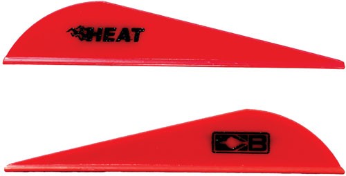 BOHNING HEAT VANE 2.5" - SOLID RED 36PK