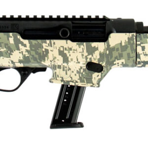 Ruger 19107 PC Carbine  9mm Luger 17+1 16.12" Threaded/Fluted Barrel, Type III Hard Coat Anodized Aluminum Alloy Receiver, Green Digital Camo Stock, Optics Ready