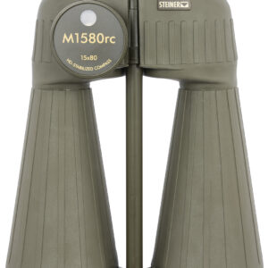 Steiner 2693 M1580 Reticle & Compass 15x80mm Range Finding Reticle Floating Prism Sports-Auto Focus, OD Green Makrolon w/Rubber Armor Features Compass