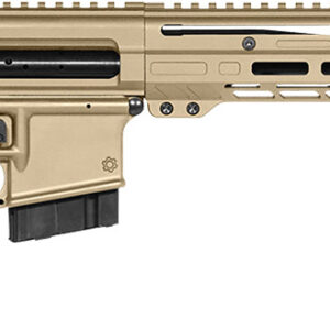 CMMG 28A490FCT Dissent MK4 22 ARC 10+1 16.10" Coyote Tan Cerakote Picatinny Rail Aluminum Receiver, M-LOK Handguard, Black CMMG Dissent Side Folding Stock, Zeroed Drop-In Single Stage Trigger