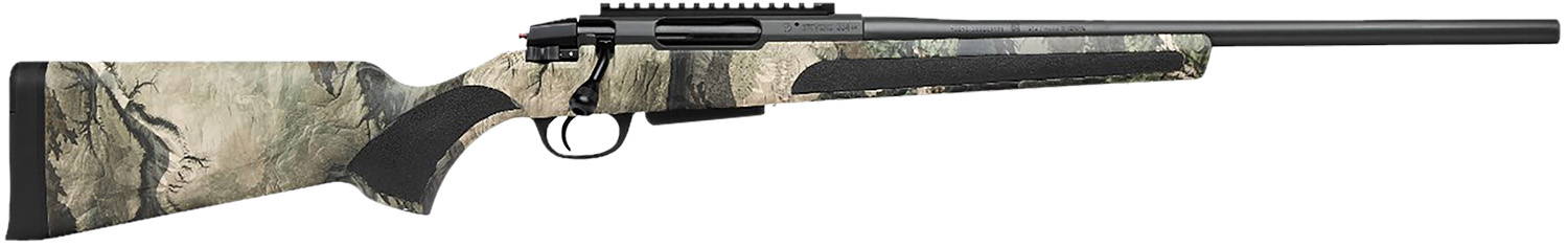 Stevens 19479 334 Bolt Action 270 Win 3+1 20" Camo/Dark Gray Carbon Steel Receiver Integrated Recoil Lug Ergonomic/Recoil Pad  Synthetic Stock Picatinny Rail Right Hand