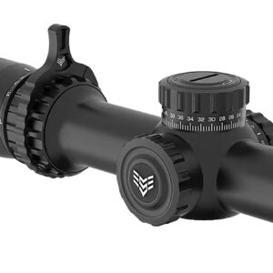 Swampfox Optics THK14241-RB Tomahawk II  Black 1-4x24mm 30mm Tube BDC Red Reticle