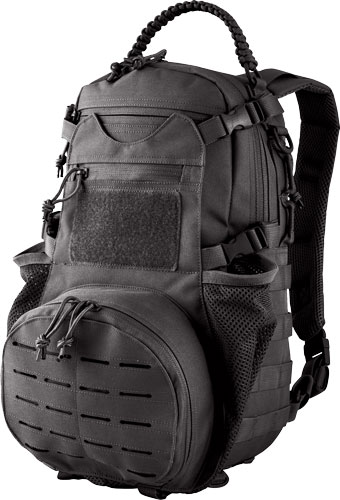 RED ROCK AMBUSH PACK BLACK - W/ COLLAPSILBE MESH GEAR POCKT