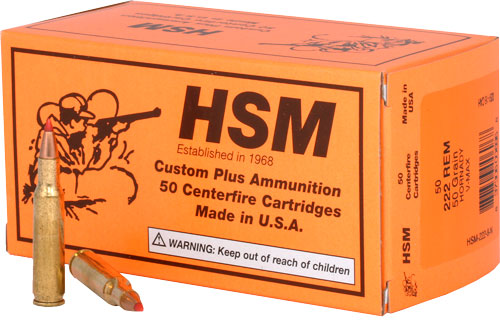 HSM 222 REM 50GR V-MAX - 20RD 25BX/CS