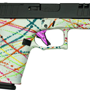 GLFA 19 STRIKER 9MM 4" 15 SHOT - BLK SLIDE SPLATTER WHITE FRAME