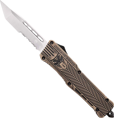 COBRATEC MEDIUM CTK1 OTF - DESERT SAND 3" TANTO SERRATED