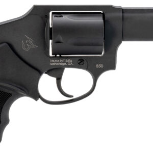 Taurus 2-850131 850 Small 38 Special 5 Shot 3" Matte Black Alloy Steel Barrel, Cylinder & Frame, Black Rubber Grip, Transfer Bar Safety, Concealed Hammer
