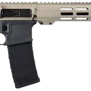 Shark Coast Tactical 300-055-1000-20 Badger  5.56 NATO 30+1 16" Black Nitride Threaded Barrel, Gray & Tan Cerakote Picatinny Rail Aluminum Receiver, Magpul SL-K Black Polymer Stock, Black Polymer Grip