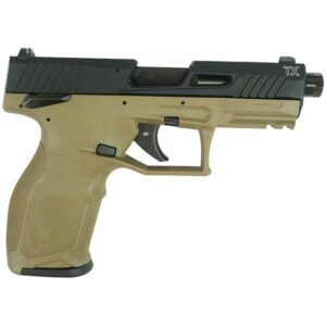 Taurus 2TX22 Handgun .22 LR 16(1)&22(1)rd Magazines 4.6" Threaded Barrel Black Slide/FDE Frame
