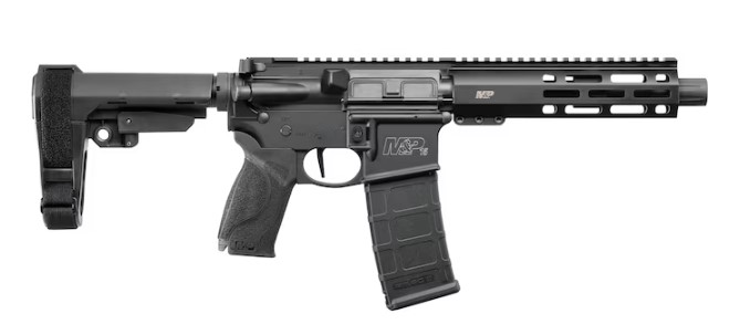 SMITH&WESSON M&P 15 PISTOL 5.56 NATO 7.5IN BARREL 30RD ADJUSTABLE BRACE BLACK 13320