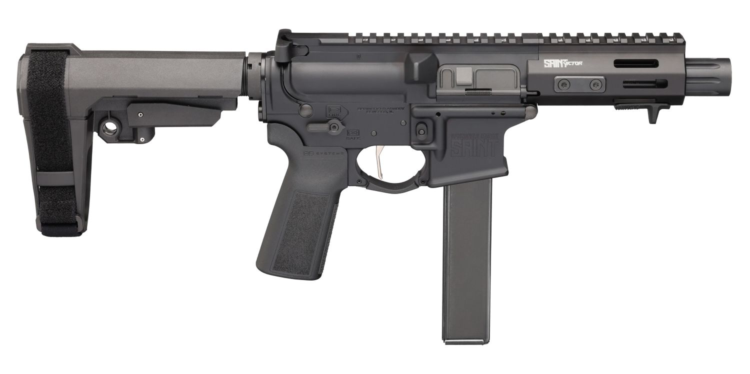 Saint Victor Pstl 9mm 5.5" Brace Blk 32-rd
