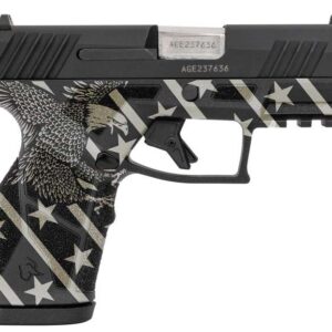 TX22 Compact 9mm 3.38" Blk/White Flag (2) 10rd