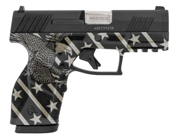 TX22 Compact 9mm 3.38" Blk/White Flag (2) 10rd