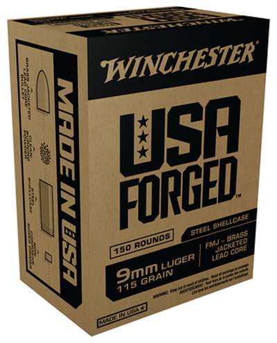 FORGED 9MM 115GRSTEEL CASE 150RD BX 750RD CASE