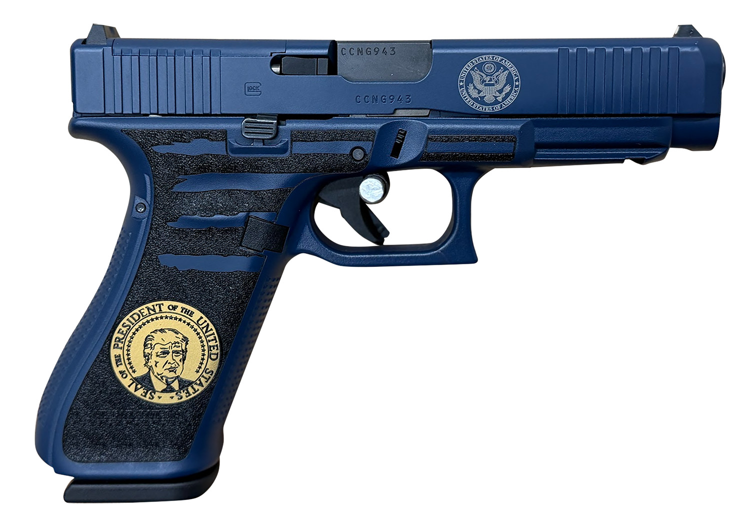 Glock PA475S204MOSPRESBLU G45 Gen5 MOS Compact Frame 9mm Luger 17+1 4.02" Black GMB Barrel MOS Cut/Serrated Steel Slide Polymer Frame w/Picatinny Rail Ambidextrous