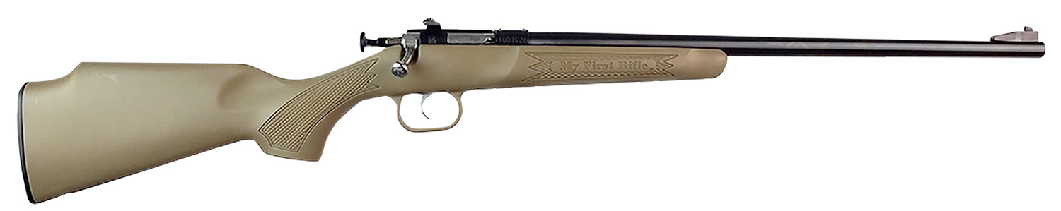 Crickett KSA235 My First Rifle  22 S/L/LR Single Shot 16.10" Blued Barrel & Receiver, Desert Tan Synthetic Fixed Stock