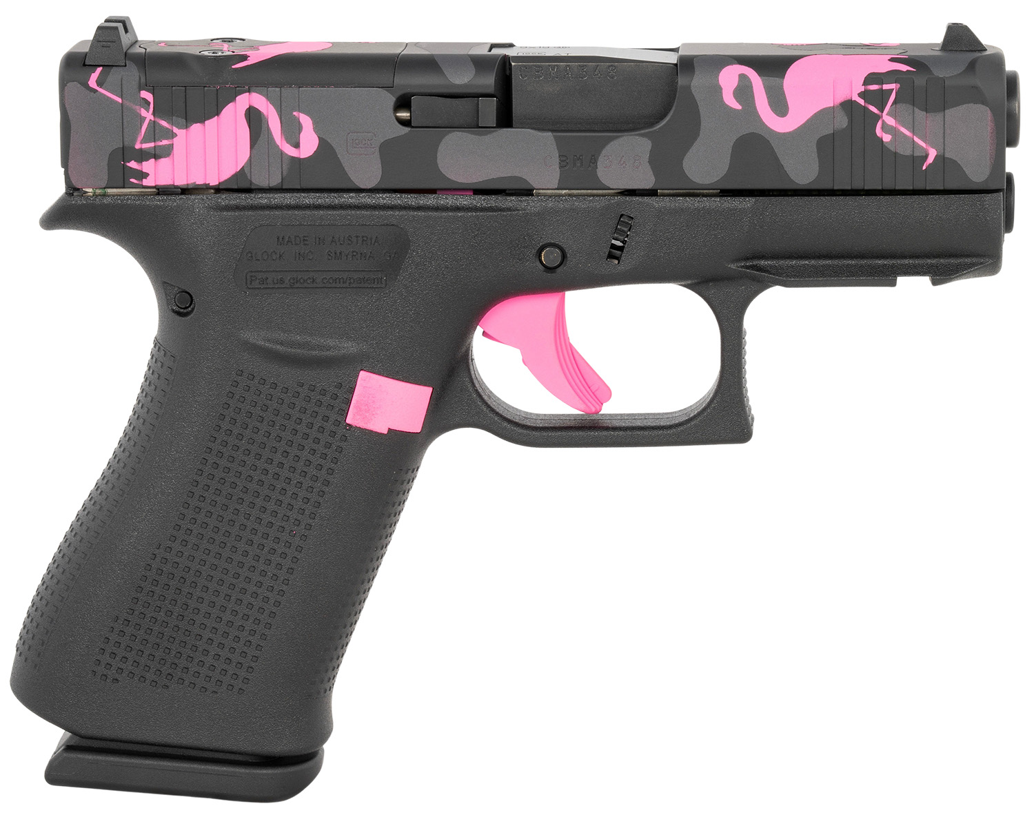Glock PX4350204FRMOSMM G43X MOS Sub-Compact 9mm Luger 10+1 3.41" GMB Barrel, MOS Cut/Serrated Steel Slide,  Polymer Frame w/Picatinny Rail Textured Polymer Grip, Forced Reset Trigger, Ambidextrous