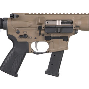 LWRC ICP9CK8SBA3 IC-9 9mm Luger 8.50" 33+1 Black Nitride Threaded Barrel, Flat Dark Earth Anodized Aluminum Picatinny Rail Receiver, SB Tactical SBA3 Brace, LWRC Ultra Combat Grip, Ambidextrous