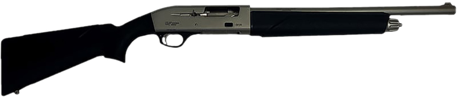 Gforce Arms GF11220NG GF1  12 Gauge Semi-Auto 3" 4+1 18.50" Nickel Steel Barrel, Nickel Dovetail Aluminum Receiver, Fixed Black Synthetic Stock