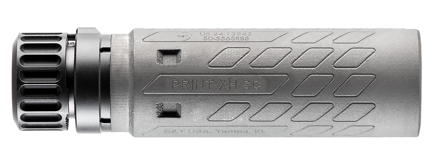 B&T Firearms SD-556SRBS-SC-TI Print-XH RBS SC  5.56 1.70" Gray Anodized Titanium