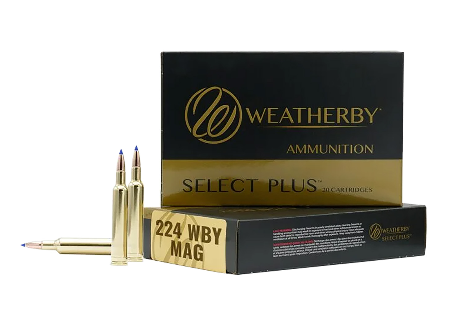 Weatherby H22450VMAX   224WthbyMag 50gr Hornady V-Max 20 Per Box/10 Case