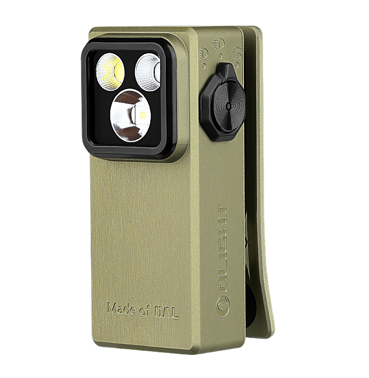 Olightstore Usa Inc OCLIPULTRAOG Oclip  OD Green Aluminum Alloy 300 Lumens