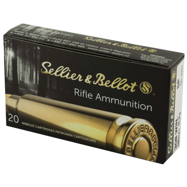 SELLIER & BELLOT 308WIN 180GR SP 20RD BOX 25 BOXES PER CASE - Image 2